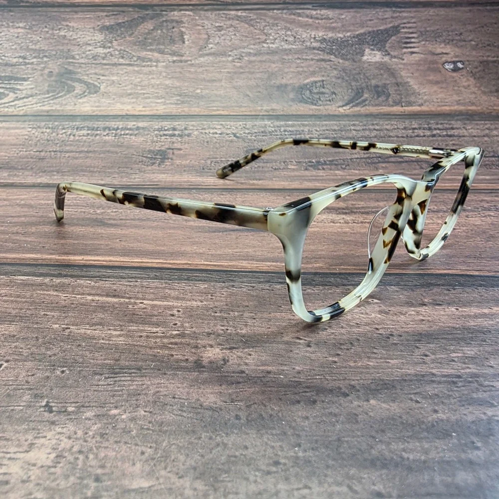 Zenni Optical Square Cream Brown Tortoise Acetate Eyeglass Frames 442815